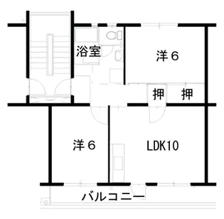高良内22000棟【3階】の間取り
