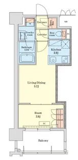 RJRプレシア千代県庁口駅前【4階】の間取り