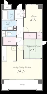 セピアコート博多南【5階】の間取り