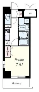 ワイエスビル【7階】の間取り