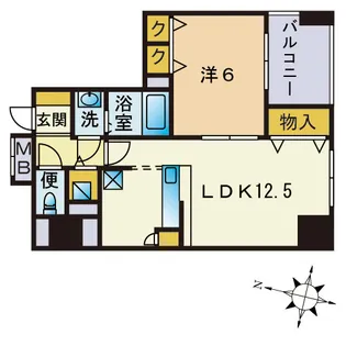 S−FORT警固タワー【15階】の間取り
