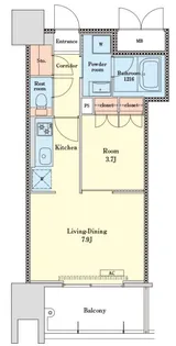 RJRプレシア天神サウス【10階】の間取り