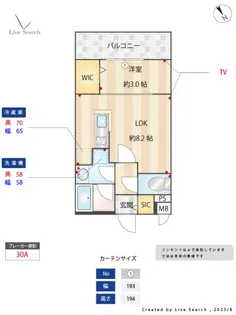アトリオフラッツ高宮【2階】の間取り