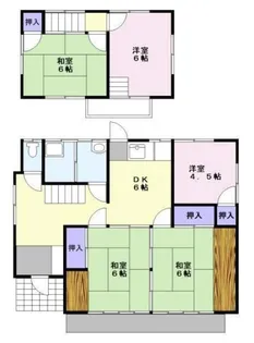 福岡県久留米市野中町【一戸建】の間取り