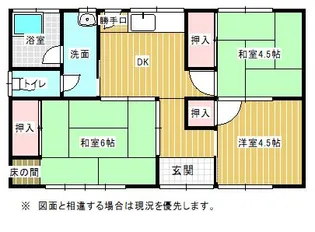 福岡県久留米市長門石3丁目【一戸建】の間取り