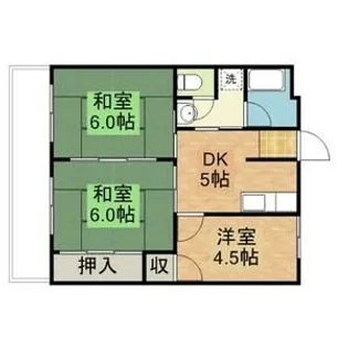 原まるまん第2ビル【6階】の間取り