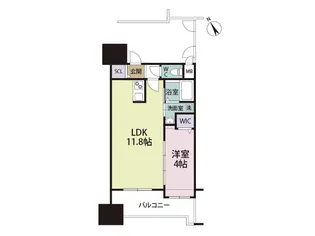 1LDKの間取り画像