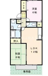 アフローテ山川【203号室】の間取り