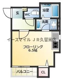 リラフォート津福【105号室】の間取り