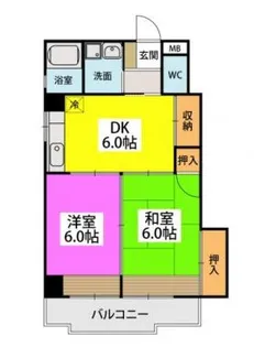 駅東レジデンス【4階】の間取り