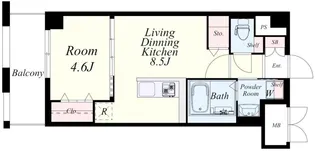 ベルコルティーレ【5階】の間取り