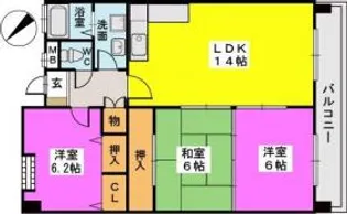 サン・トルース博多【4階】の間取り