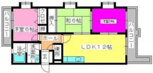 博多の森南【3階】の間取り