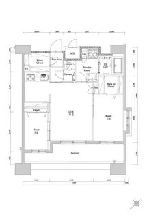 エンクレスト博多駅南GRACE【13階】の間取り