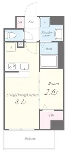 MAHORA天神【2階】の間取り