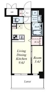 グランミレ薬院【8階】の間取り