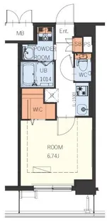 ギャラクシー博多駅北【10階】の間取り