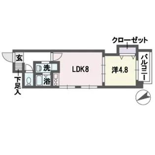 グラヴィス平尾【9階】の間取り