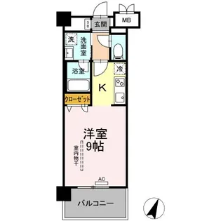 グランデール博多【4階】の間取り