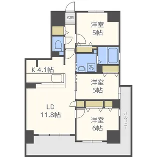 Sophia Garden博多【9階】の間取り