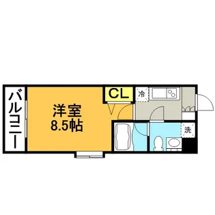 ラセット天神【8階】の間取り