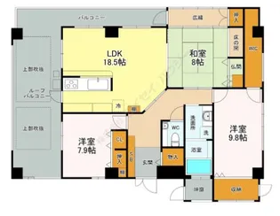 フェリエ博多【5階】の間取り