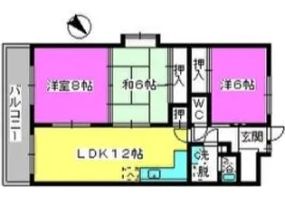 エスポワール空港通り【3階】の間取り