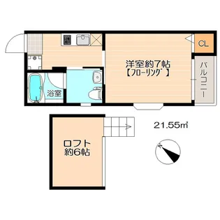 ステラコート笹原Ⅲ【202●号室】の間取り