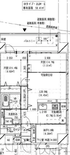 Modern palazzo住吉【7階】の間取り