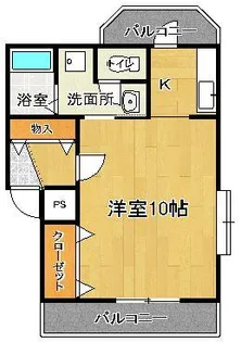 セジュールⅡ【2階】の間取り