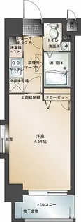 エンクレスト六本松【7階】の間取り