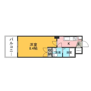 CLUB ORIENT NO70 HARBOR SOUTH TOWER【7階】の間取り