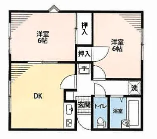 ウエストヴィレッジ【B201号室】の間取り