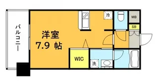 エンクレスト博多PREMIER(プレミア)【6階】の間取り