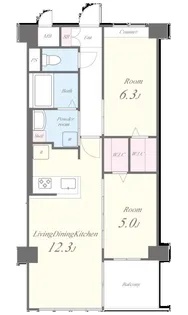 APエルテージ地行【3階】の間取り