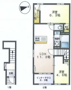 impiaN(インピアン)【2階】の間取り