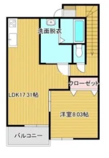 アテレーゼOne西町【2階】の間取り