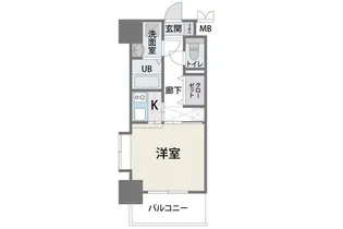 CAVANA天神【14階】の間取り