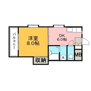 シャトレ今町【5階】の間取り