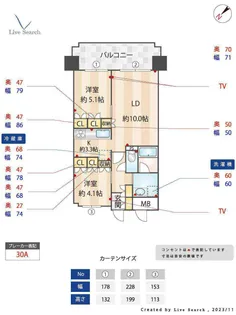 RJRプレシア千代県庁口駅前【10階】の間取り