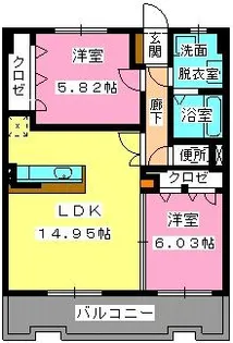 ヴェルドミールⅡ【4階】の間取り