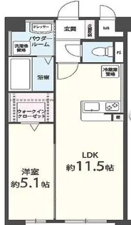 M.Rレジデンス博多【7階】の間取り