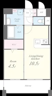 アイクリエイト【11階】の間取り