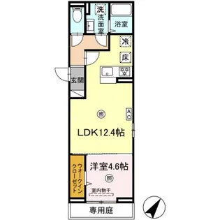 LIBERTY CITY TAKAMIYA【1階】の間取り