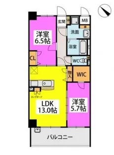 テトラッド【503●号室】の間取り
