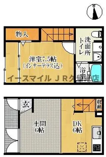 R-BOX津福Ⅲ(アールボックスツブクスリー)【5号室】の間取り