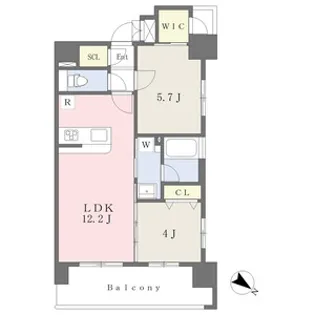 ラフレシーサ博多駅南Ⅴ【12階】の間取り