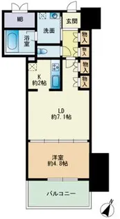RJRプレシア博多楽水園【5階】の間取り