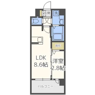 グランフォーレ大橋プレミア【6階】の間取り