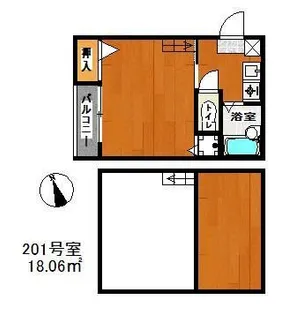 ショコラッテ博多【2階】の間取り